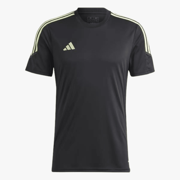 adidas Mens Tiro 23 Club Training Jersey Black Pulse Lime adidas