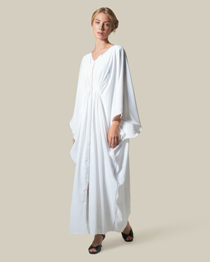 Metallic Accented Tunic Dress