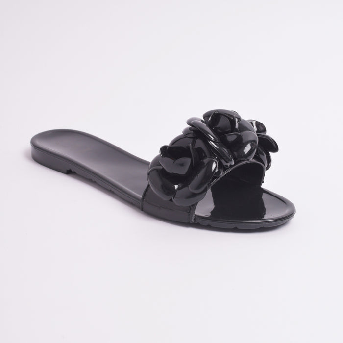 Midnight Bloom Flats