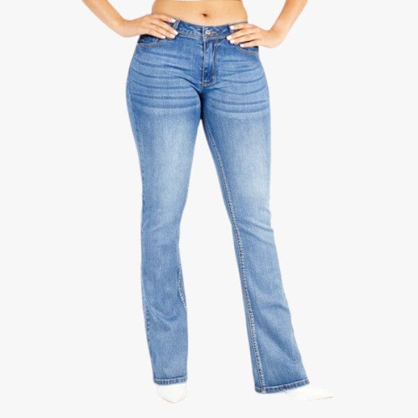 Miss Black Womens Havana 1 Bootleg Jean Medium Blue Miss Black