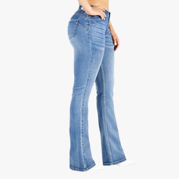 Miss Black Womens Havana 1 Bootleg Jean Medium Blue Miss Black