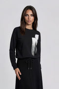 Black Modern Muse Lounge Top