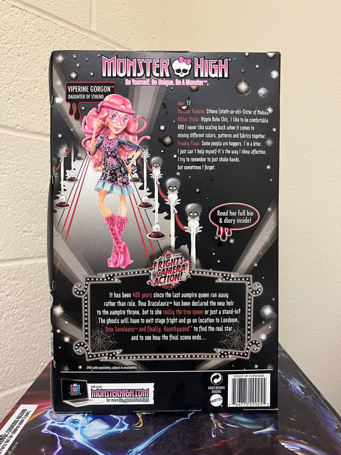 Monster High Frights, Camera, Action! VIPERINE GORGON Doll