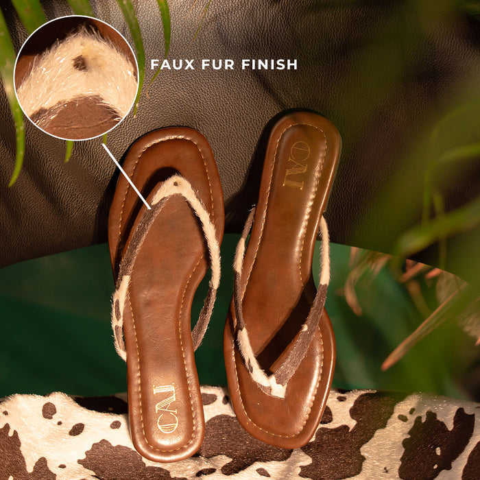 Moo Spot Burgundy Flats