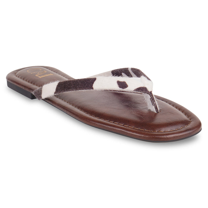 Moo Spot Burgundy Flats