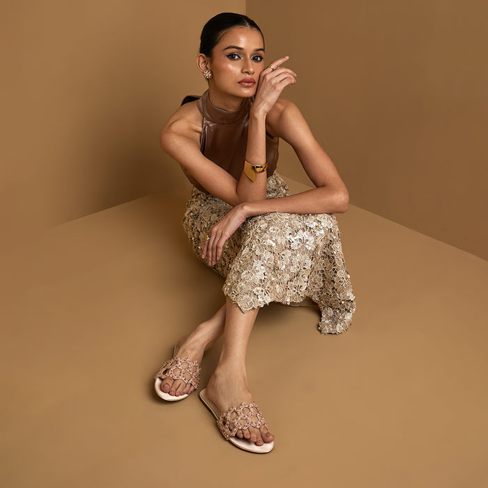 Mosaic Blush Flats