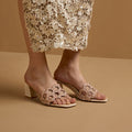 Mosaic Blush Heels