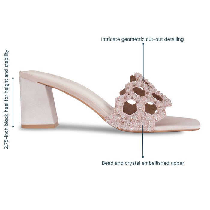 Mosaic Blush Heels