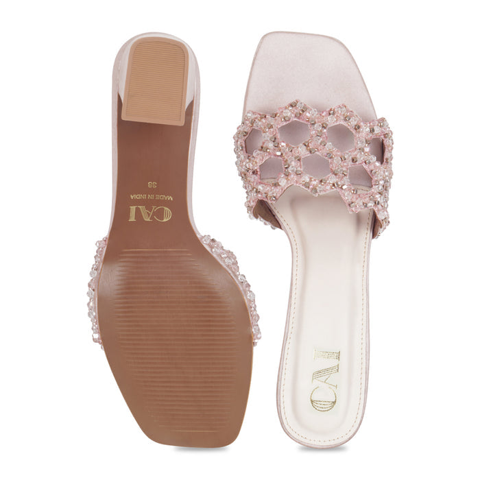 Mosaic Blush Heels