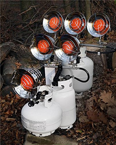 Mr. Heater F242915 MH45T Triple Tank Top Heater, 10000 to 45000 BTU/Hr,Chrome