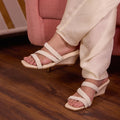 Multi Pearl Lace Wedge