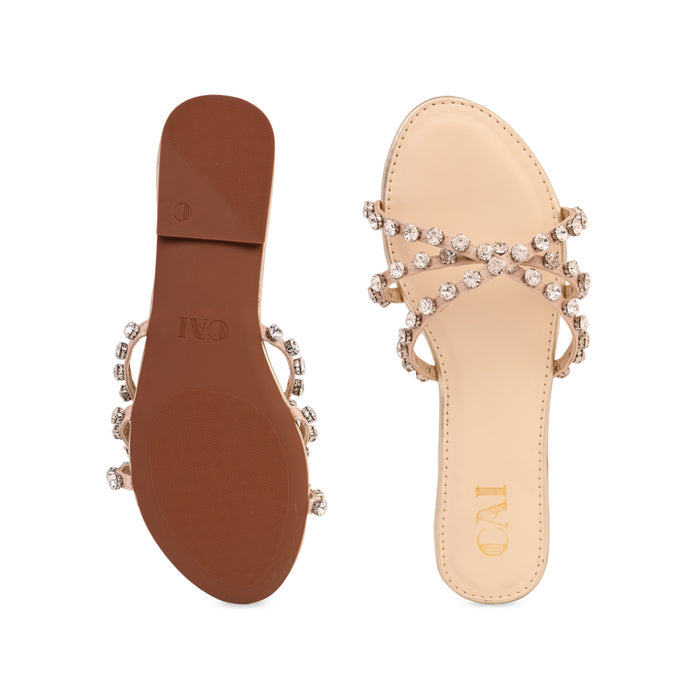 Multi Strapped Crystal Flats