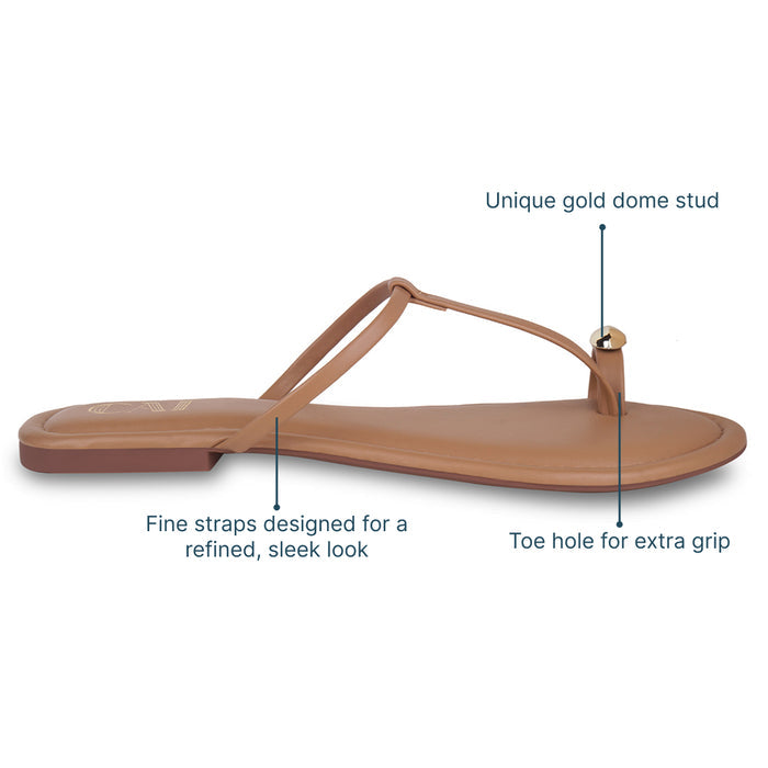 Noor Beige Flats