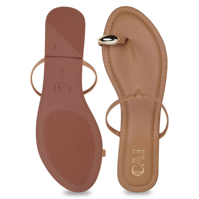 Noor Beige Flats