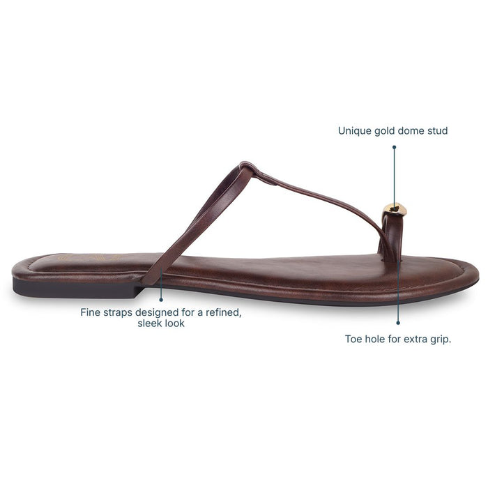 Noor Burgundy Flats