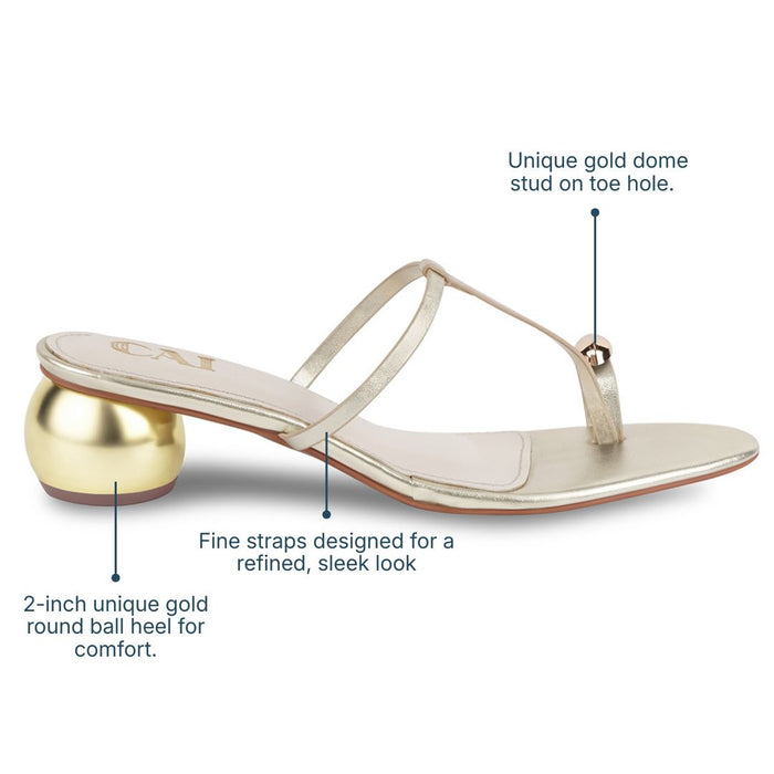 Noor Gold Heels