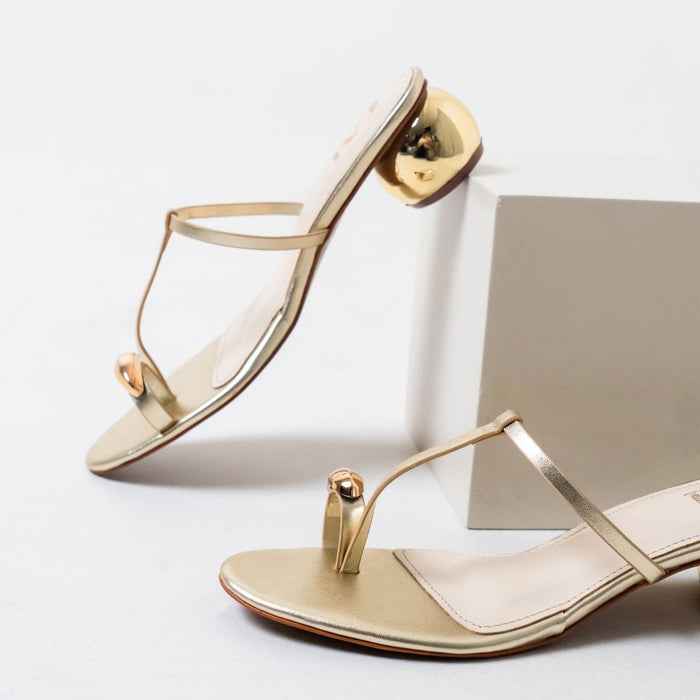 Noor Gold Heels