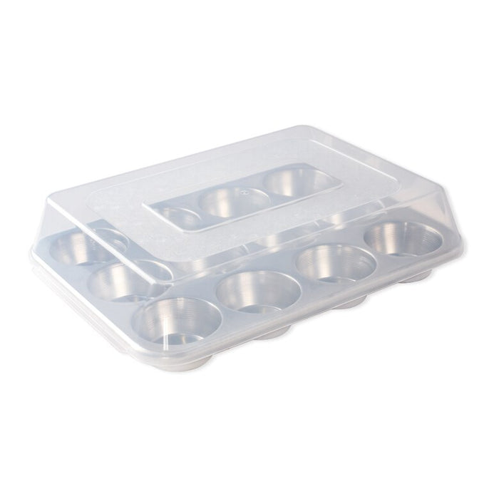 Nordicware 12 Cavity Muffin Pan with High-Domed Lid