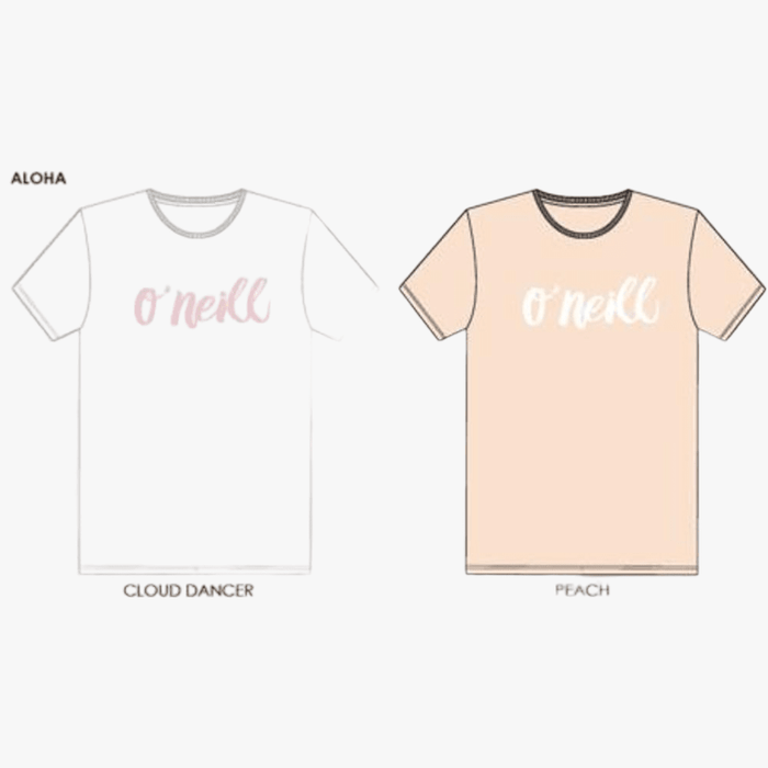 Oneill Womens Aloha Short Sleeve Tee Peach | Oneill