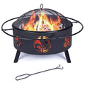 Outdoor Fire Pits Wood Burning Firepits for Outside,32 Inch