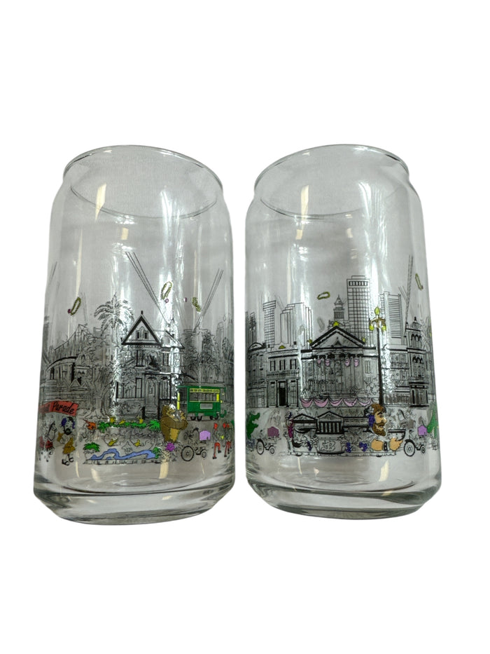 Parade Route Can Shapped Glass - 4 Pack