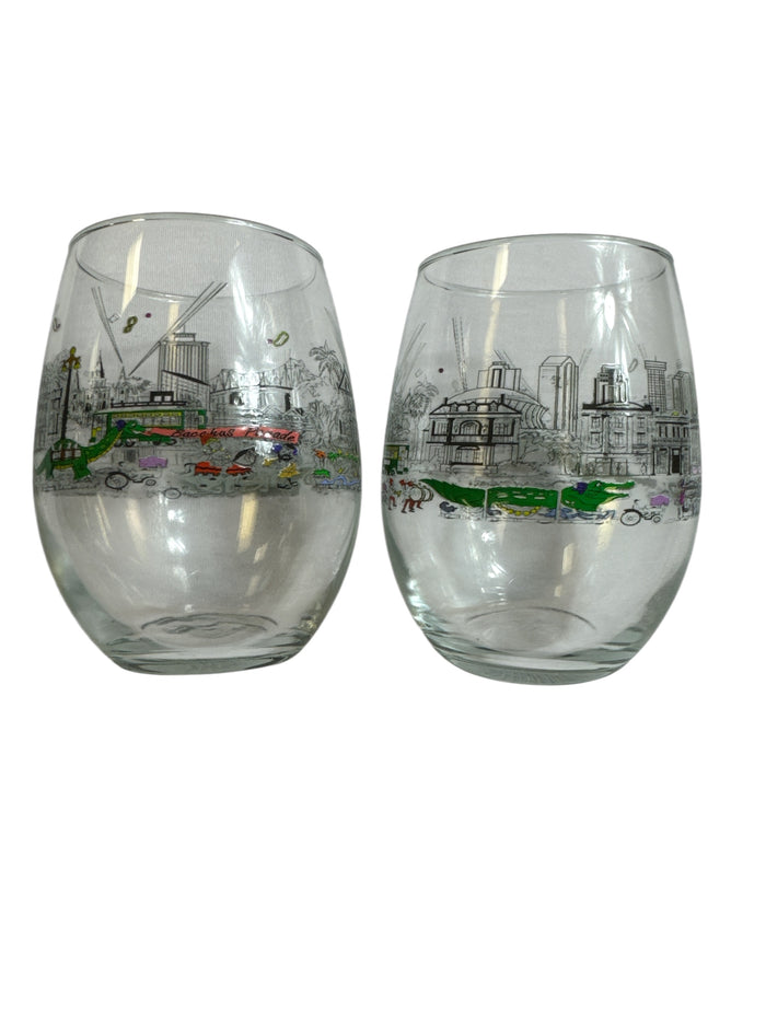 Parade Route Stemless Wine Glass - 4 Pack