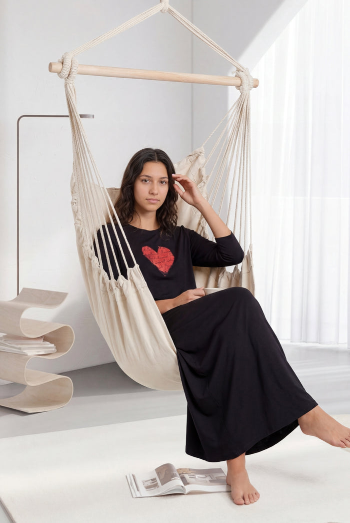 Paris Love Nightgown Black
