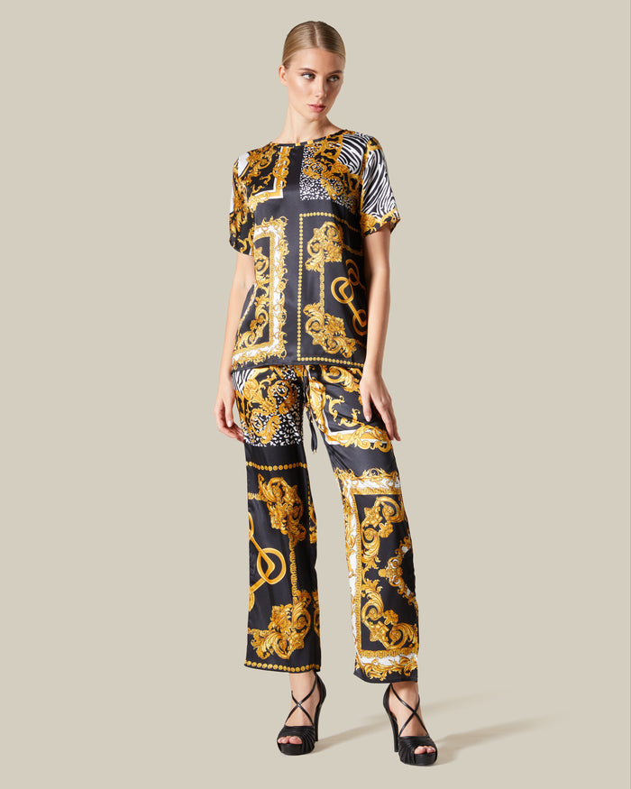 Patchwork Sheeny Top