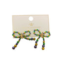 PGG Beaded Bow Earrings