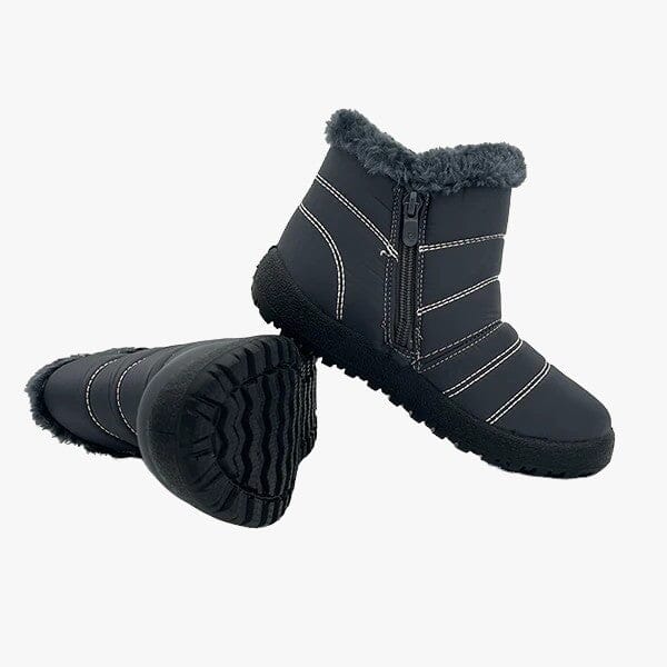 Pierre Cardin Girls Quilted Boot Grey Pink | Pierre Cardin