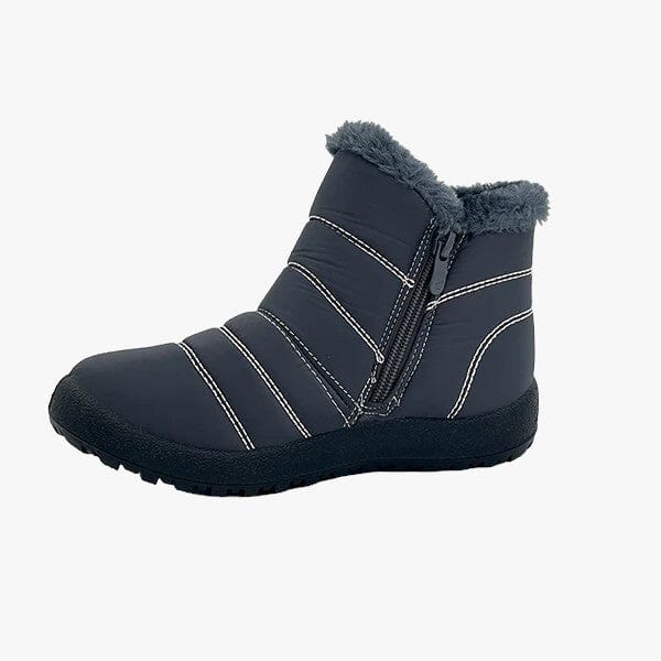 Pierre Cardin Girls Quilted Boot Grey Pink | Pierre Cardin