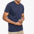 Pierre Cardin Mens Arthur V Neck Short Sleeve Tee Navy | Pierre Cardin