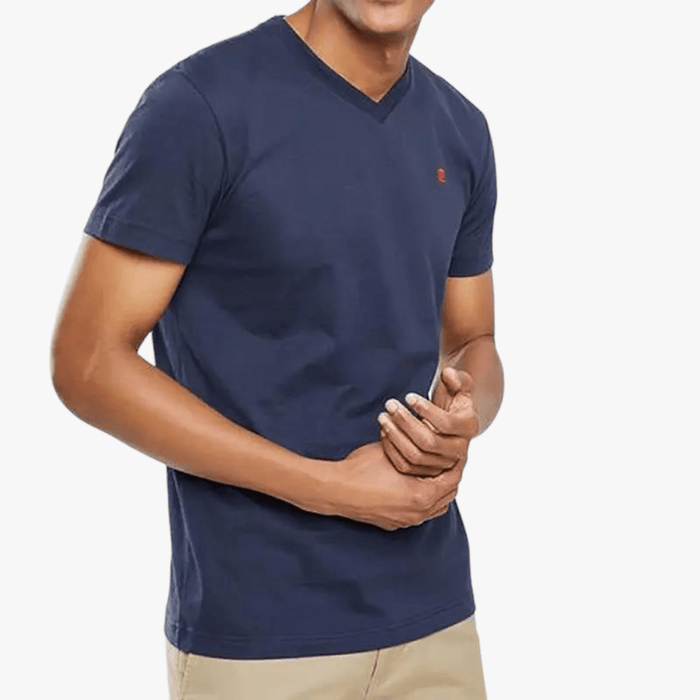 Pierre Cardin Mens Arthur V Neck Short Sleeve Tee Navy | Pierre Cardin