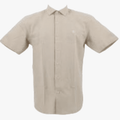 Pierre Cardin Mens Athens Short Sleeve Shirt Stone | Pierre Cardin