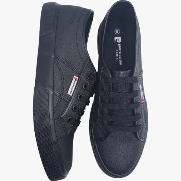 Pierre Cardin Men's Justin Pu Leather Sneaker Black | Pierre Cardin