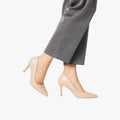 Pierre Cardin Women's Lea 1 Patent Heel Natural | Pierre Cardin