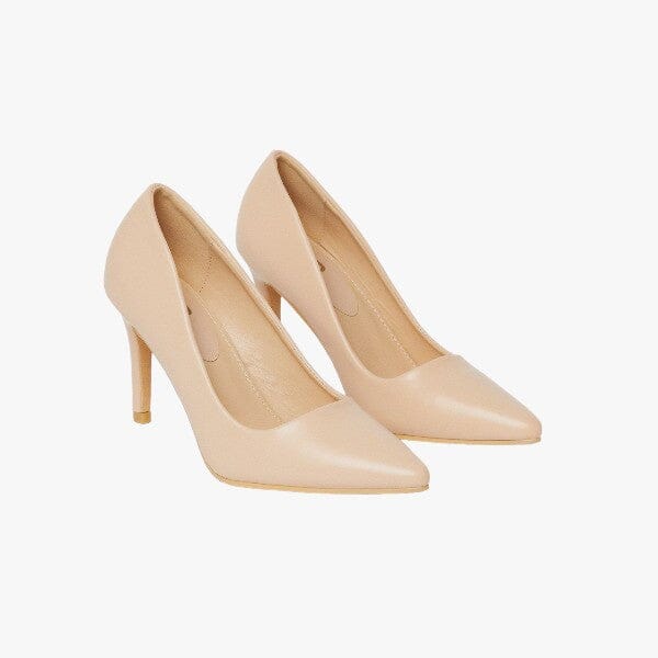 Pierre Cardin Women's Lea 1 Patent Heel Natural | Pierre Cardin