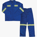 Pioneer 2 Piece Conti Overalls With Reflective 70/30 Royal Blue Pioneer