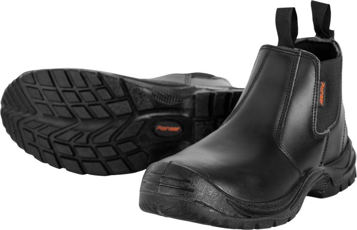 Pioneer Safety Commander Black Steel Toe Chelsea Boot | Pioneer