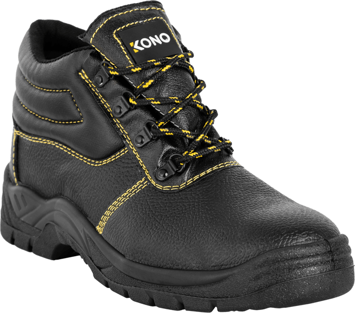 Pioneer Unisex Kono Safety Steel Toe Boot Black | Pioneer