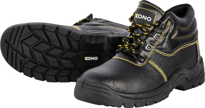 Pioneer Unisex Kono Safety Steel Toe Boot Black | Pioneer