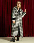 Plaid Patterned Coat