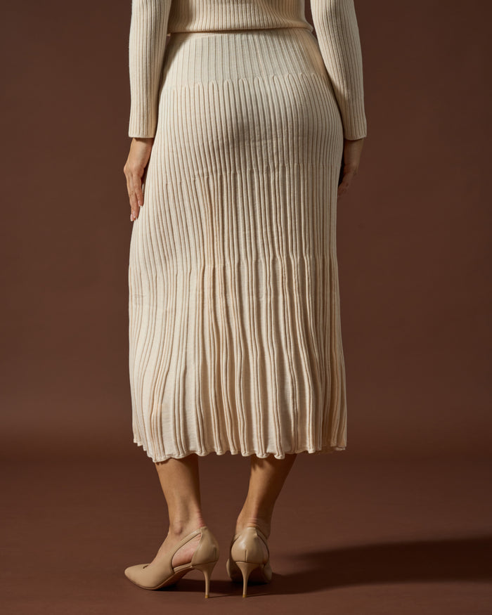 Pleated Midi Skirt