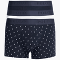 Polo Mens Basic Print Knit Boxer 3 Pack Navy | Polo