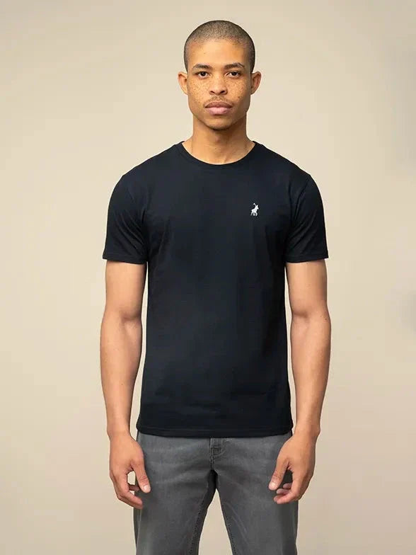Polo Mens Crew Neck Short Sleeve Tee Black | Polo