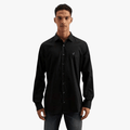 Polo Mens Custom Fit Greig Long Sleeve Shirt Black | Polo