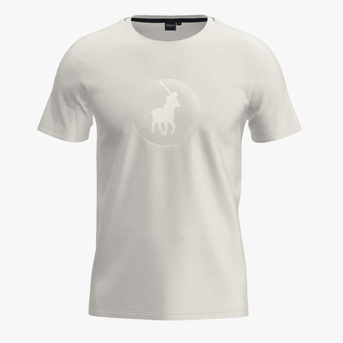 Polo Mens Logo Printed Short Sleeve Tee Of White | Polo