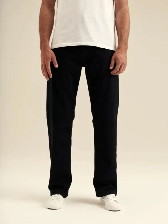 Polo Mens Paul Comfort Fit Relaxed Leg Stretch Denim Black | Polo