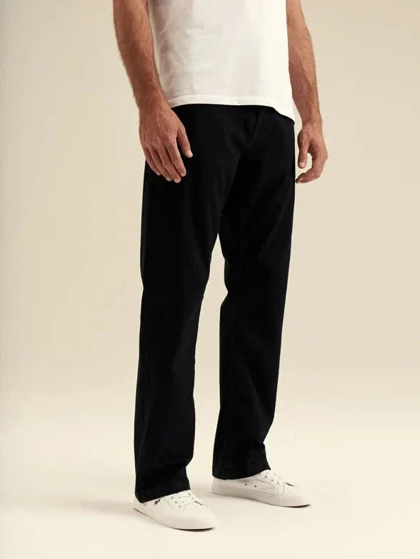 Polo Mens Paul Comfort Fit Relaxed Leg Stretch Denim Black | Polo