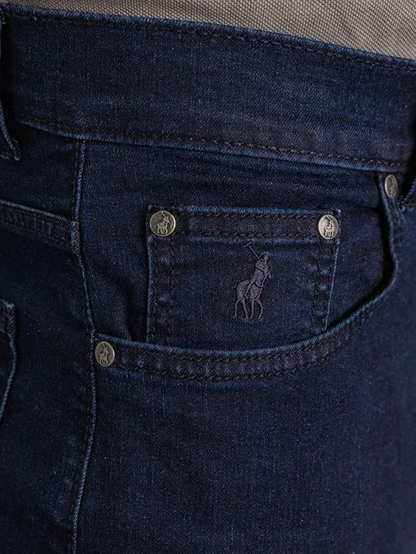 Polo Mens Paul Comfort Fit Relaxed Leg Stretch Denim Blue Black | Polo